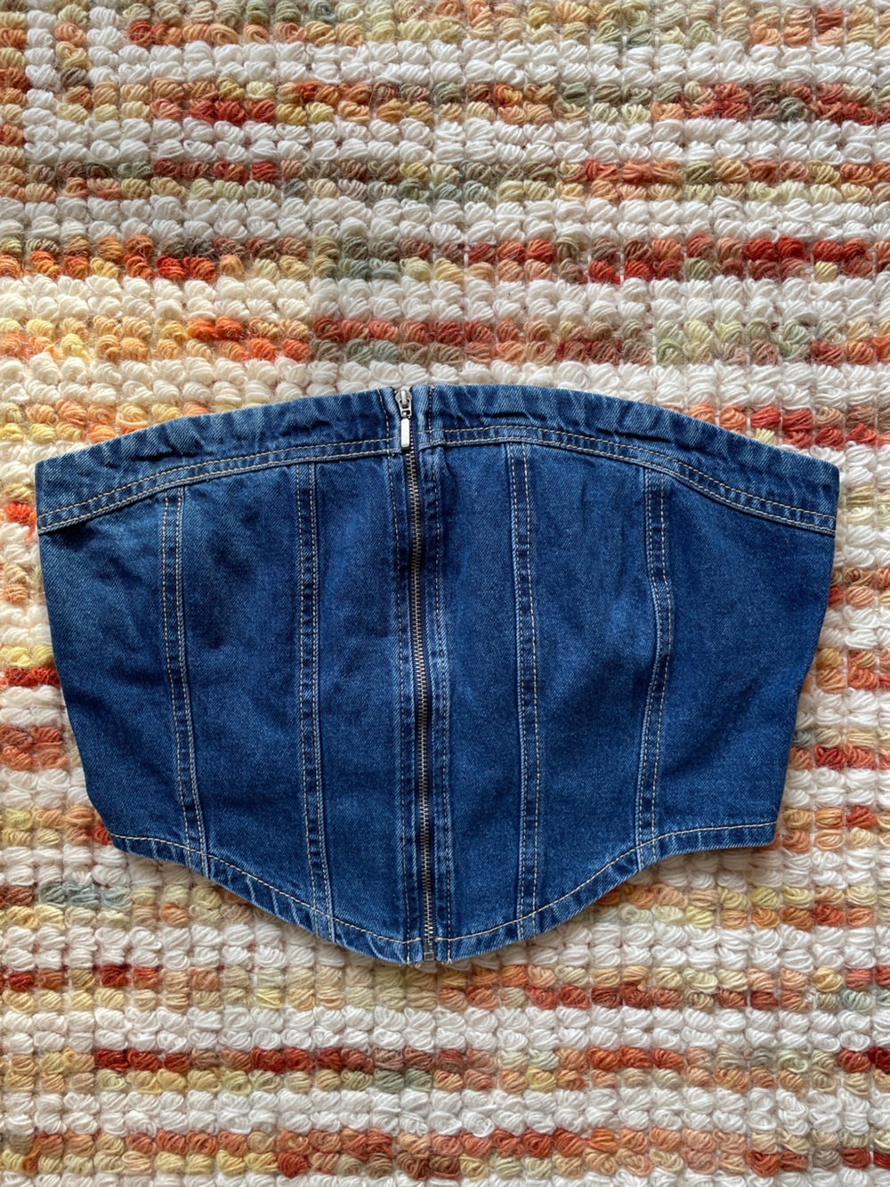 Denim Corset Top